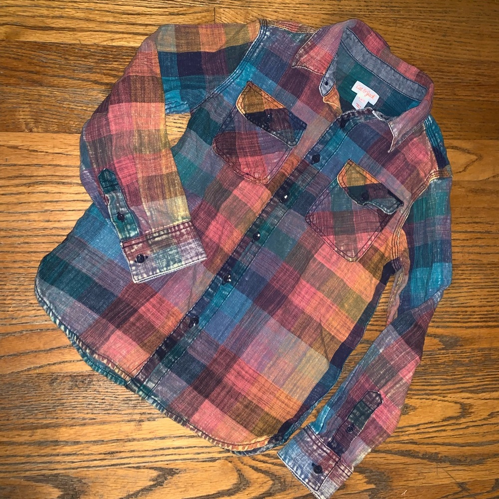 Boys button down woven Cat & Jack shirt